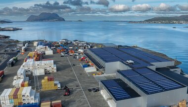 Vår nye terminal på Flatholmen